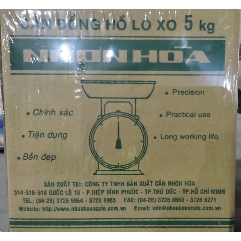 Cân đồng hồ 2kg, 5kg Nhơn Hoà