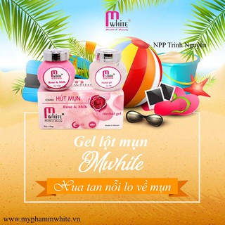 Combo lột mụn M'white ( mụn cám , mụn đầu đen )