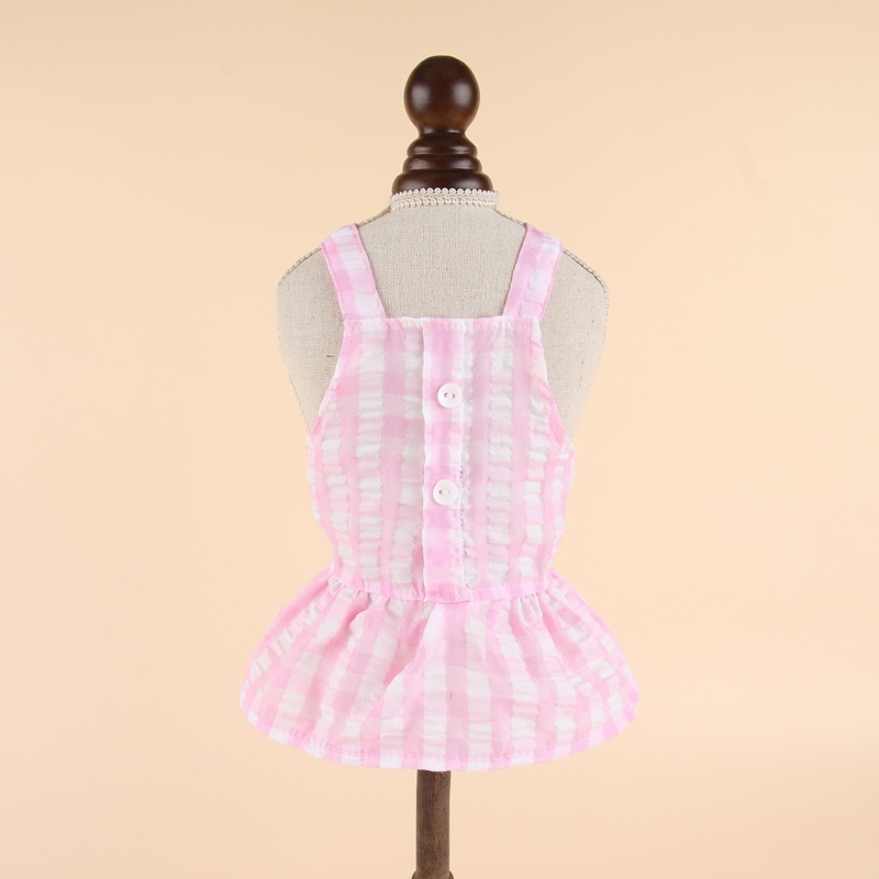 Bộ đồ thời trang mùa hè kẻ sọc dễ thương cho thú cưng 2022