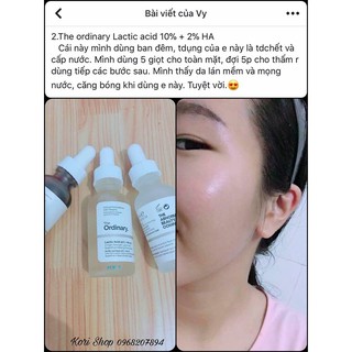 Serum The Ordinary Lactic Acid 5% + HA
