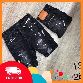 Quần short jean nam rách m139
