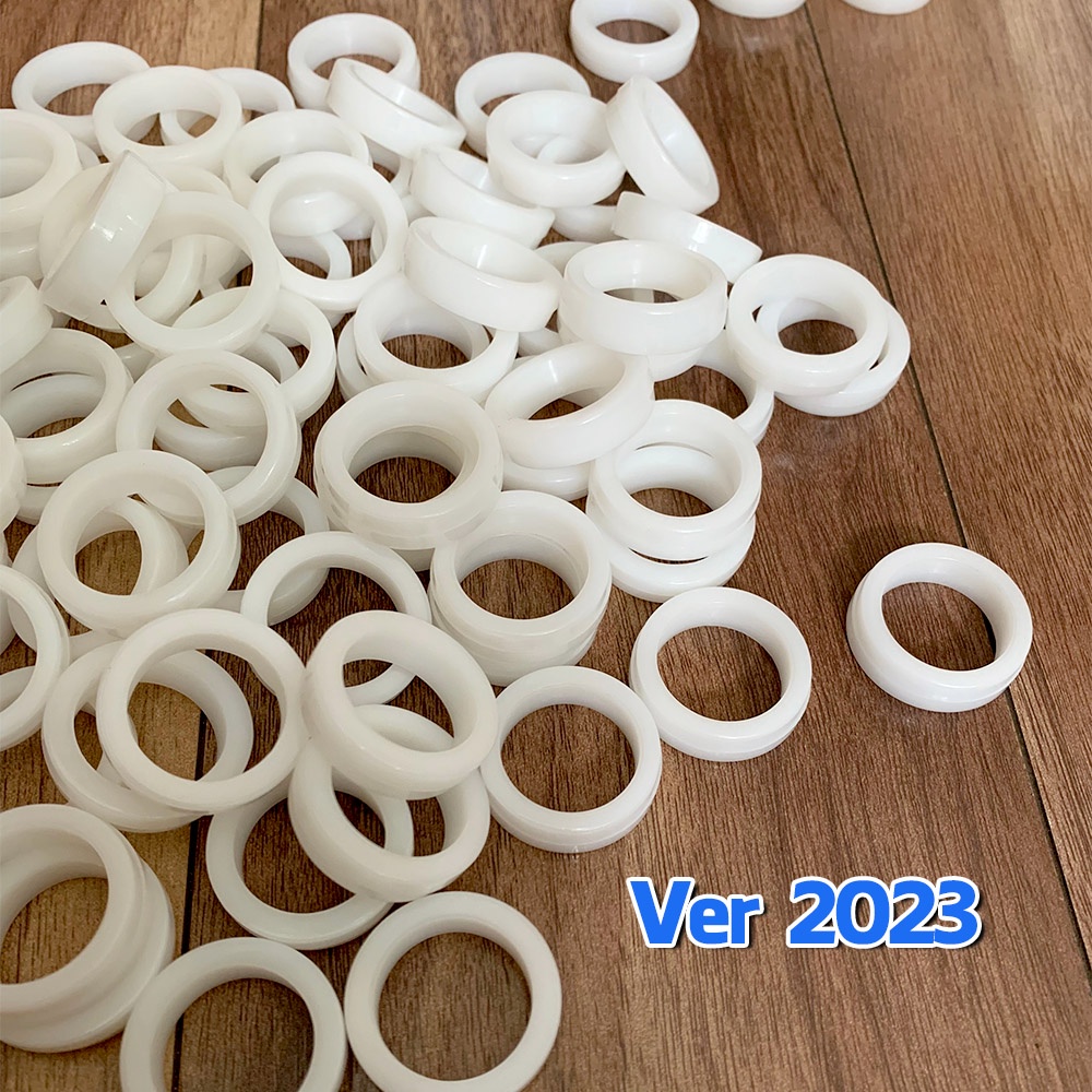 2 chiếc sơ mi nhựa PTFE teflon vòng đệm phụ kiện chuyển quạt chạy bạc sang dùng bi 608 loại chuẩn siêu êm