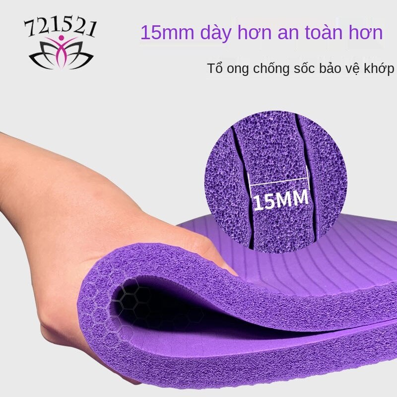 Thảm đôi yoga lớn siêu lớn. chống trượt. một cô gái dày và mở rộng... thảm khiêu vũ thể dục dài.