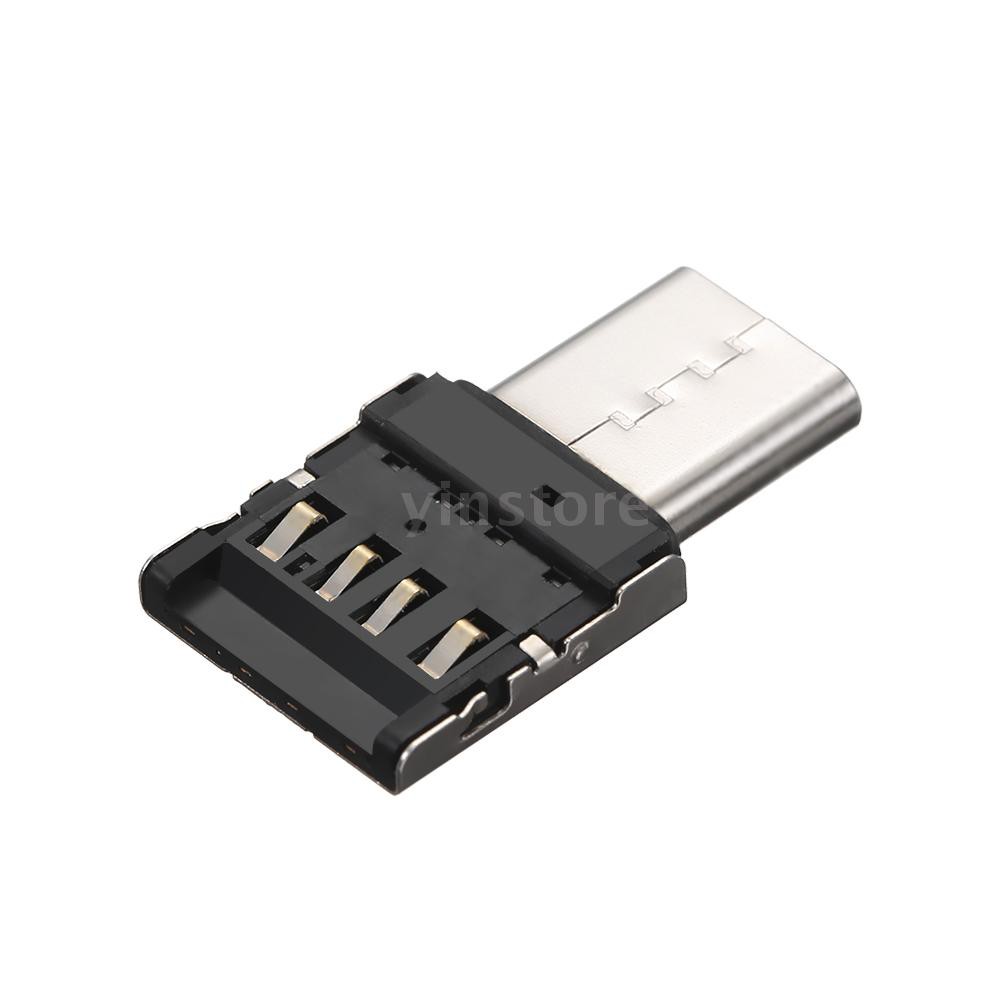 Adapter OTG Mini chuyển đổi đầu cắm Type-C sang đầu USB truyền dữ liệu dành cho thiết bị Android