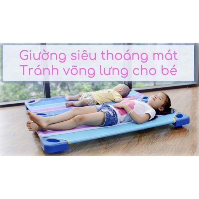 Giường lưới siêu thoáng dành cho các bé mầm non