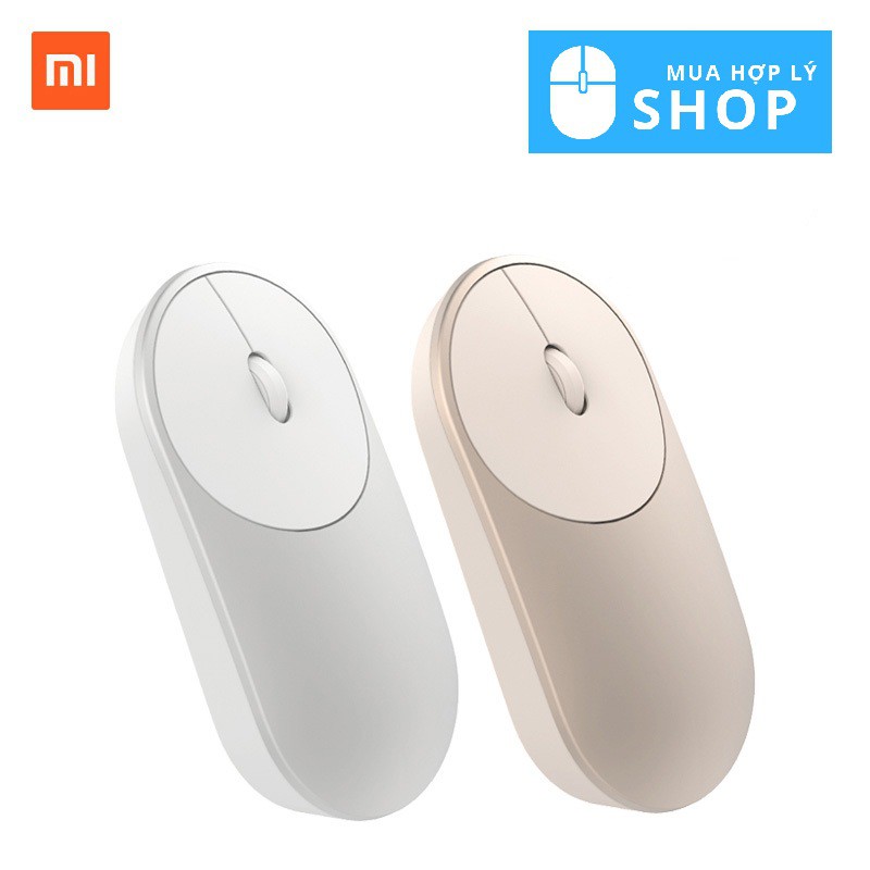 Chuột Không Dây Bluetooth, Wireless Xiaomi Portable Vỏ Hợp Kim Nhôm - Hàng Nhập Khẩu