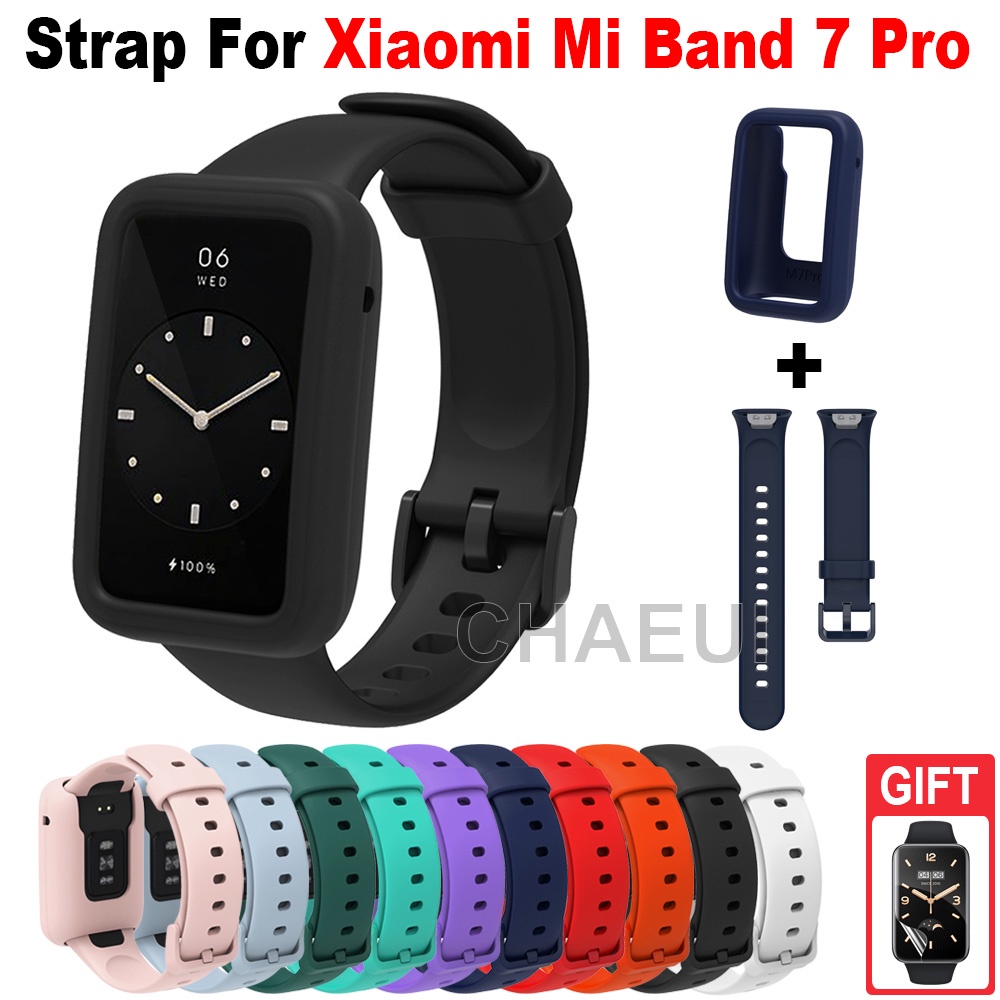 Ốp Silicone Bảo Vệ Có Vòng Đeo Tay Cho Xiaomi Mi Band 7 Pro