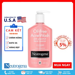 Sữa Rửa Mặt Neutrogena Pink Grapefruit Acne Face Wash & Cleanser (269mL)