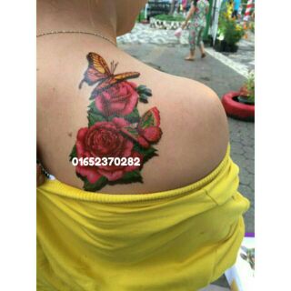 Hình xăm dán tattoo  bông hoa