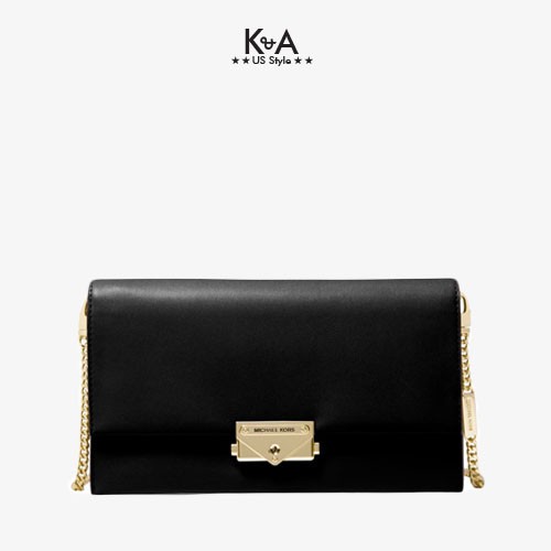 Túi xách Michael Kors đeo chéo cầm tay Cece Black Large Clutch Xbody