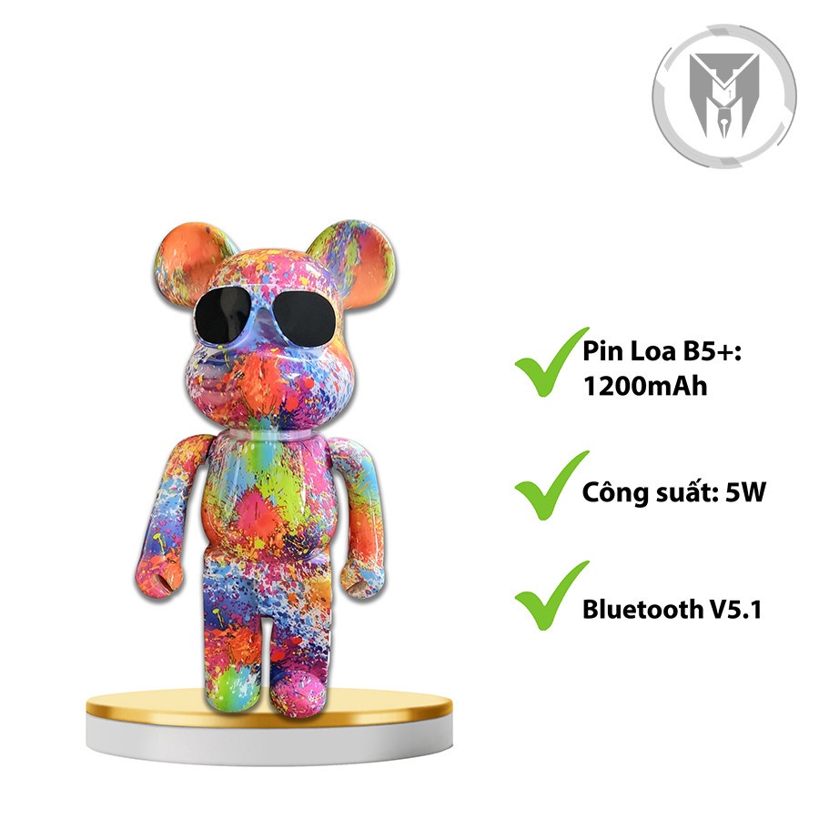LOA BLUETOOTH GẤU BEARBICK NGHE NHẠC CỰC HAY ÂM THANH SỐNG ĐỘNG - LOA BLUETOOTH B5 + BEARBICK B5 PLUS CAO CẤP HOT TREND