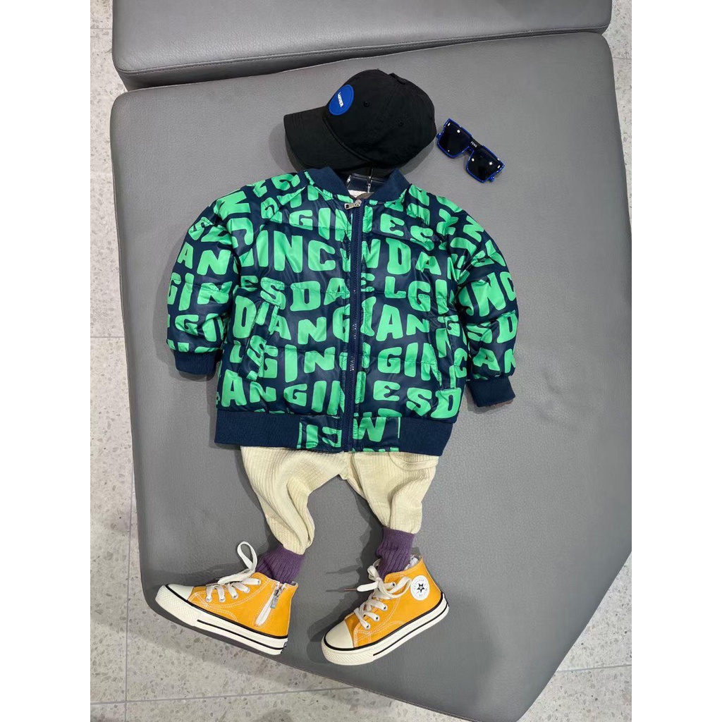 Áo Khoác Trẻ Em, Áo phao bomber cho bé form đại 16-40 kg