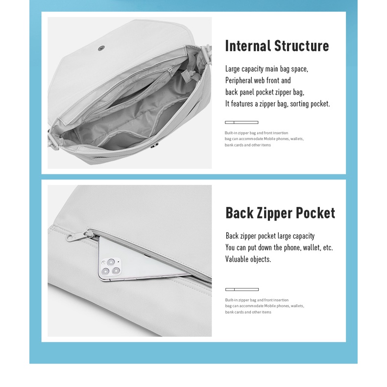 MAH Túi Messenger cổ điển trẻ trung Túi đeo vai sức chứa lớn dành cho sinh viên đại học và cao đẳng