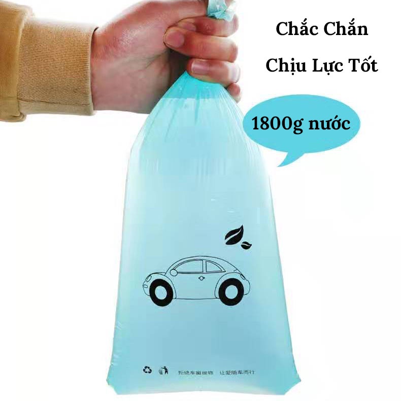 Túi Đựng Rác Trên Ô Tô, Và Túi Dự Phòng Khi Nôn Trên Xe -  Combo 50 Túi CARZONE.TOP