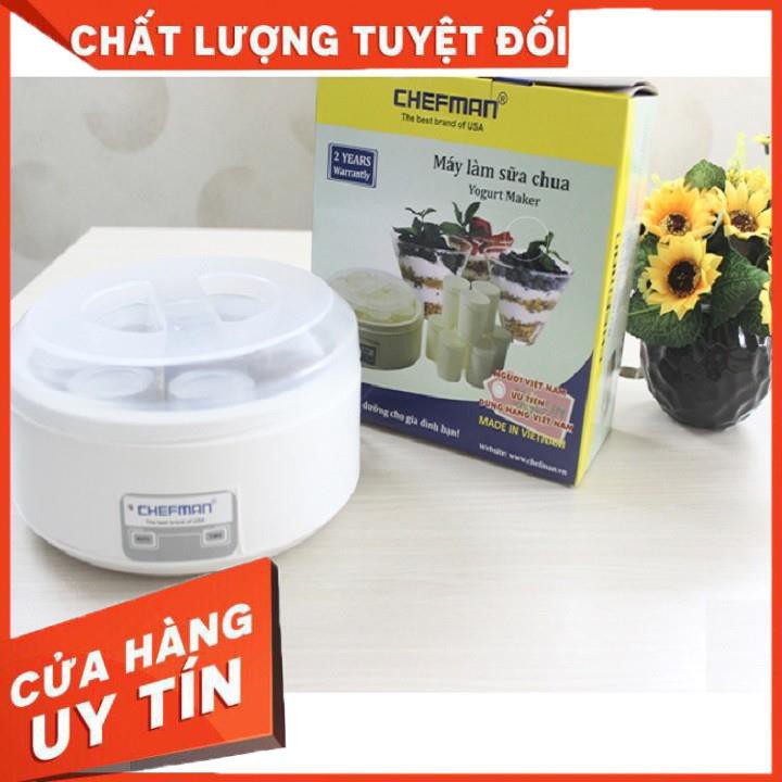 Máy làm sữa chua Chefman CM301N- -8 cốc thủy tinh