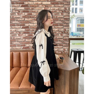 Váy nhung cổ sen 🧺