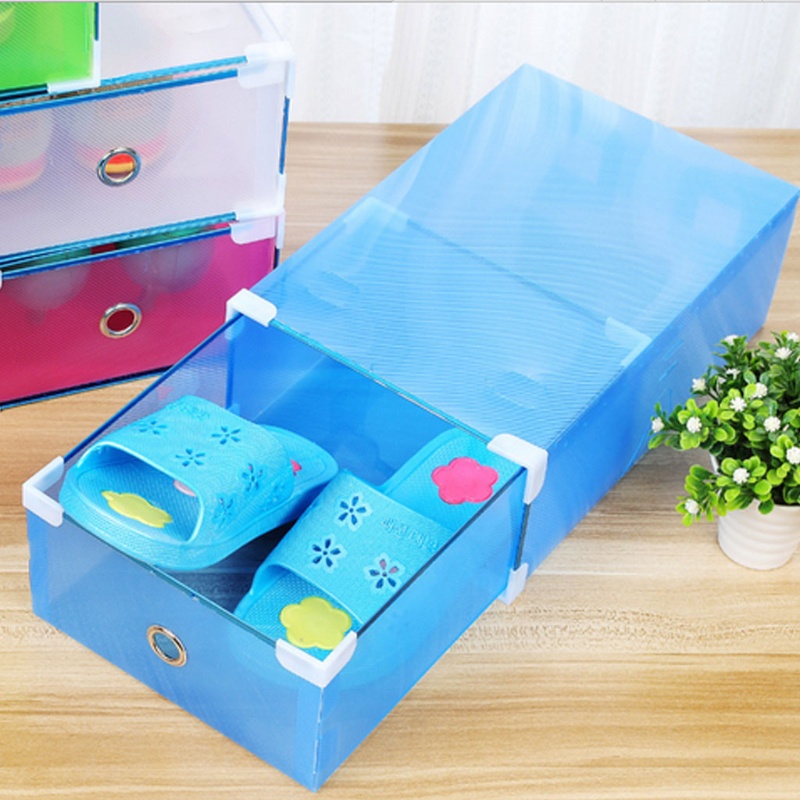 Hộp Nhựa Trong Suốt Đựng Giày Có Thể Gấp Gọn Tiện Dụng