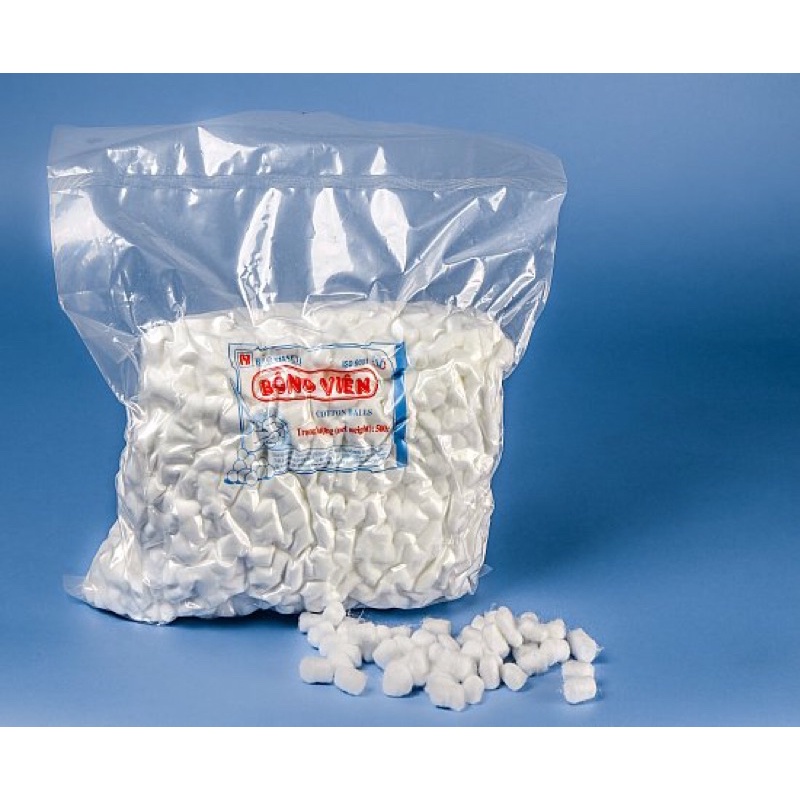 ❤️ Bông Viên Nhét Tai/ Bông Viên Bảo Thạch cắt sẵn 10gr 10 gram, Bông Gòn Viên Y Tế Bảo Thạch Thấm Nước 10g