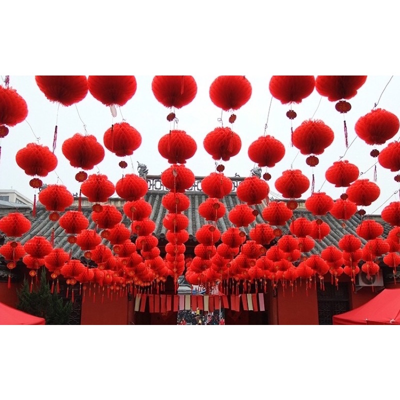 Đèn lồng đỏ nilon chữ Phúc - Không thấm nước  - nhiều Kích thước