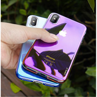 Ốp lưng IPhone X hiệu Baseus Glaze đổi màu - Tặng kính cường lực