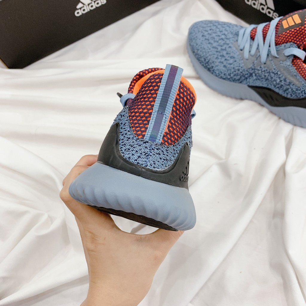 Giày Thể Thao Nam Nữ Ngô Thắng Alpha Xanh Chấm Cam