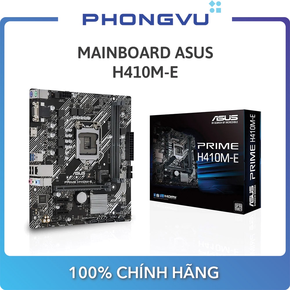 Mainboard Asus H410M-E - Bảo hành 36 tháng