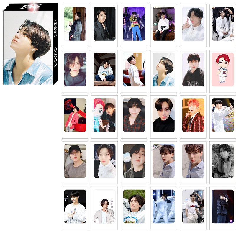 Hộp ảnh Lomo card Jungkook BTS 30 tấm