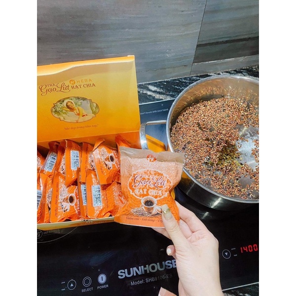 [CHÍNH HÃNG] Trà Gạo Lứt Hạt Chia Hera