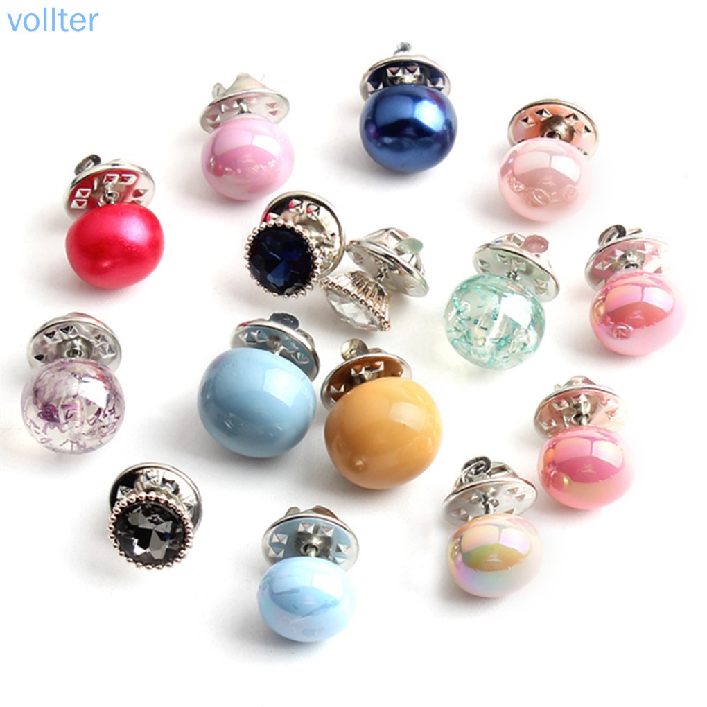 Set 10 nút ngọc trai nhân tạo để trang trí áo len