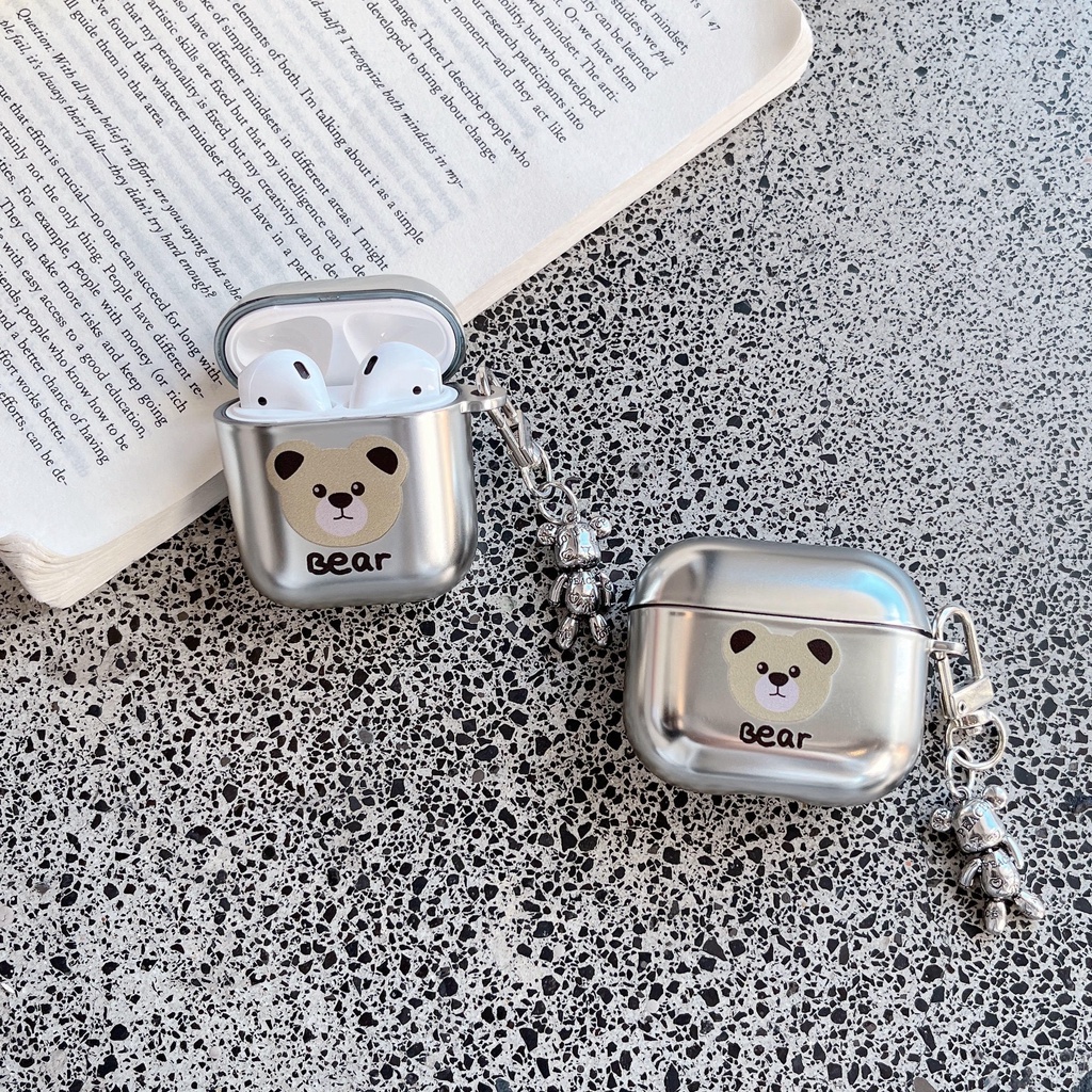 Ốp Bảo Vệ Hộp Đựng Tai Nghe compatible AirPods 3 / 3 / 3Dr) 2021 Curcompatible AirPods3 / compatible AirPods2gen Chất Lượng