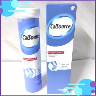 [CHÍNH HÃNG] Viên sủi bổ sung canxi CalSource 500mg Tuýp 20 viên mới
