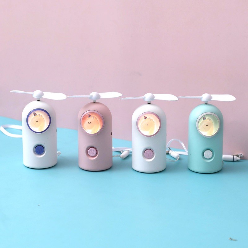 Quạt Cầm Tay Tích Điện Hình Chú Ngựa Mini (Tặng kèm dây sạc) | BigBuy360 - bigbuy360.vn
