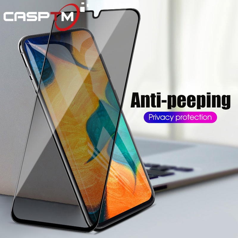 Kính cường lực toàn màn hình chống nhìn trộm dành cho Samsung Galaxy M20 M10 a50 A8 Plus