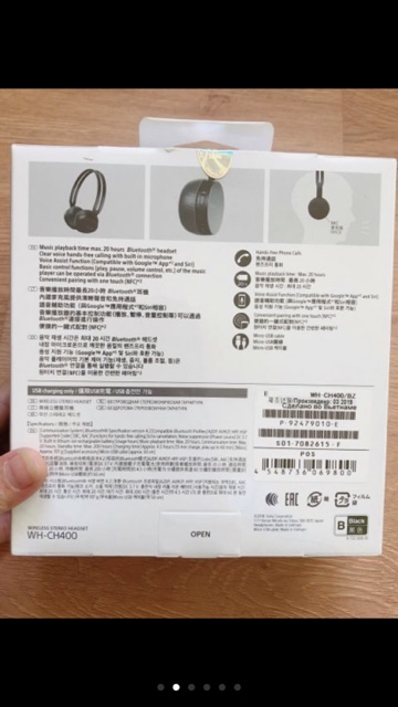 Tai nghe bluetooth không dây Sony WH- CH400 - Chính hãng