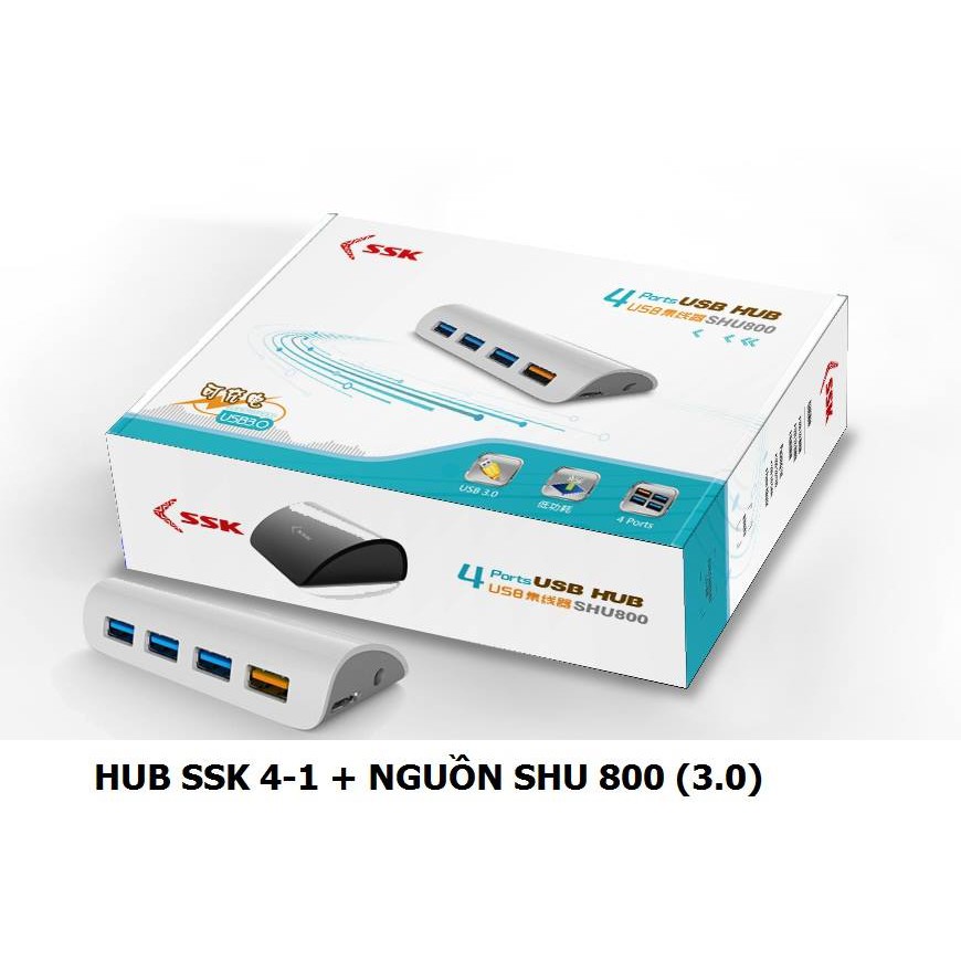Hub SSK 4-1 + nguồn (SHU 800) (3.0)