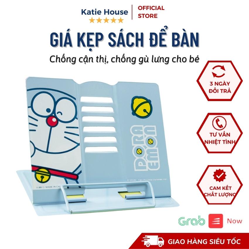 Giá Đỡ Kẹp Sách Để Bàn Chống Cận Chống Gù Cho Bé Katie House, Màu Sắc Tươi Sáng, Kim Loại Chắc Chắn