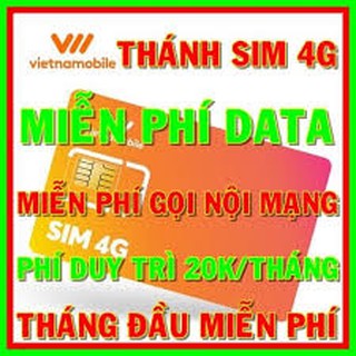 Thánh Sim 4G VietNamobile mới Miễn phí DATA nghe nội mạng miễn phí