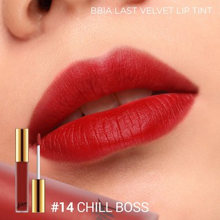 [SALE63]  Son Kem Lì BBIA Last Velvet Lip Tint 14 - Đỏ Lạnh