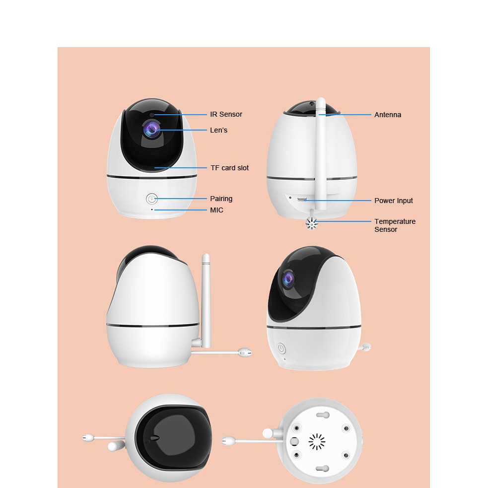 Máy báo khóc Corky Baby MBK502 Pro Max – 4.5inh. Camera xoay 360 ưu việt mới nhất 2020 !
