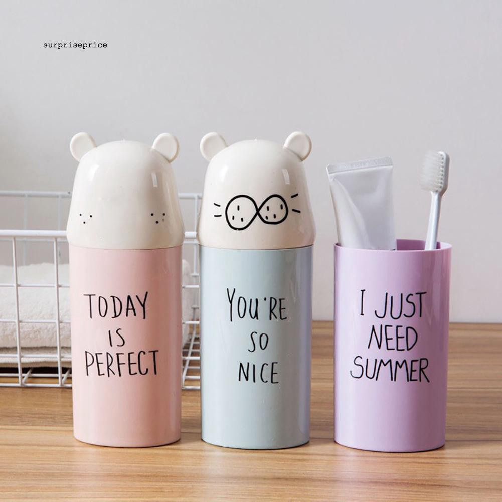 Cốc đựng bàn chải đánh răng kiểu dáng hoạt hình dễ thương