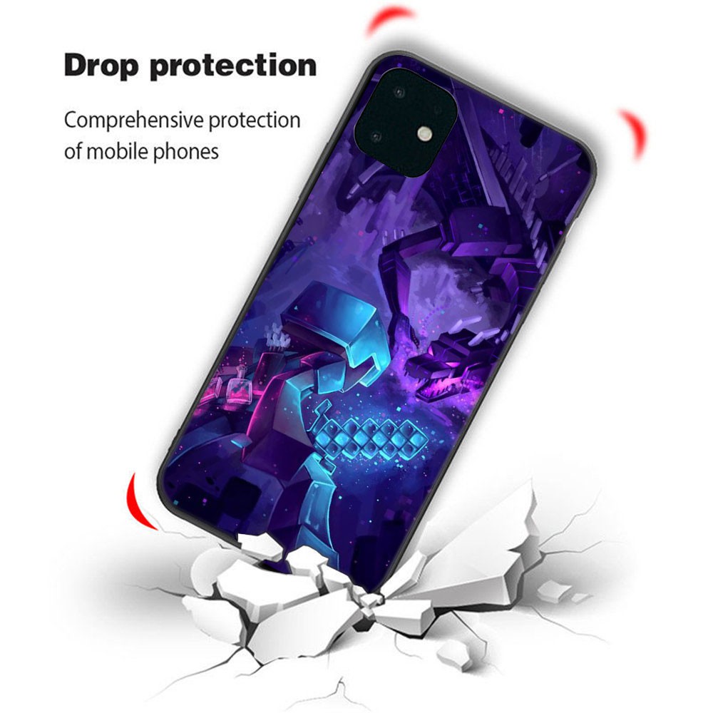 Ốp điện thoại mềm hình Minecraft thích hợp cho iPhone 11 Pro Max XS MAX XR X 8 7 6s 6 Plus SE 2020