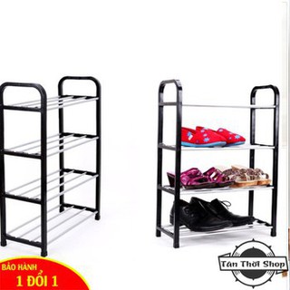 Kệ dép nhôm 4 tầng- kệ để giày dép nhôm 4 tầng