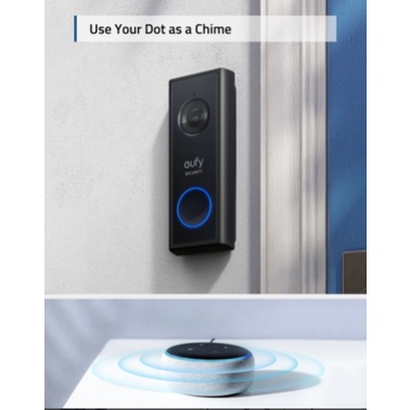 Chuông cửa eufy Video Doorbell 1080p – Dùng pin 120 ngày, kết nối Wifi, hỗ trợ Google và Alexa