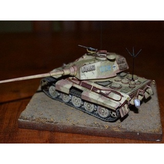 Bộ kit mô hình giấy 3D Xe tăng Tiger II German Tank