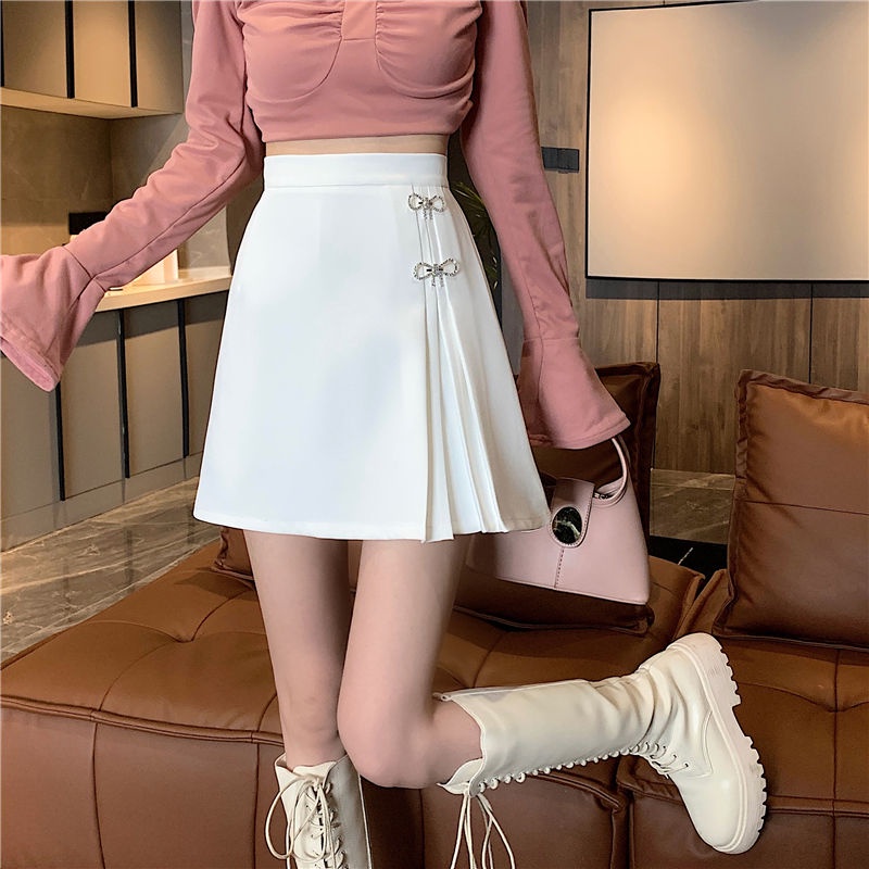 Skirt female A-line skirt Korean version 2022 new high waist pleated skirt Mini Skirt