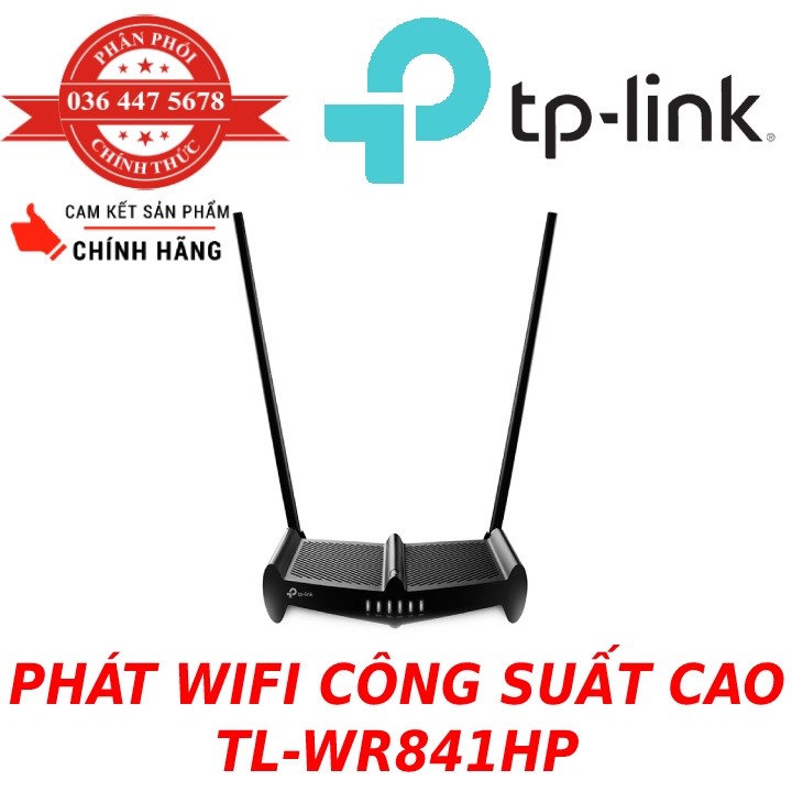 Bộ Phát WiFi xuyên tường Công suất cao 300Mbps chuẩn N TL-WR841HP - Hàng Chính Hãng