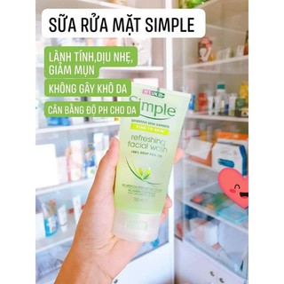 Sữa rửa mặt dạng gel simple kind to skin