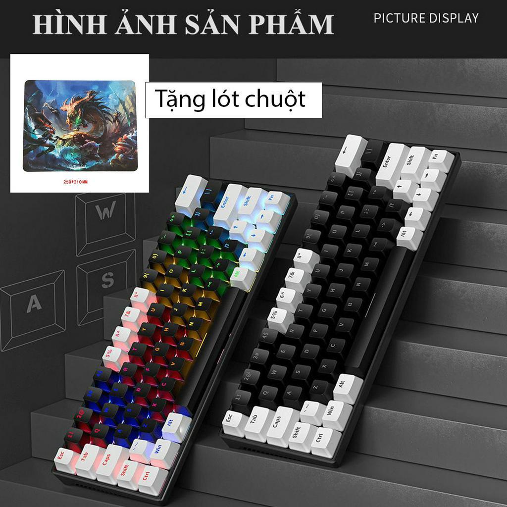 Tặng lót chuột T2 cho bàn phím cơ mini KA6406 xịn xò