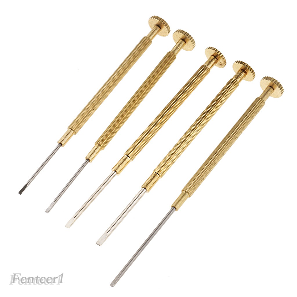 [Fenteer1] Bộ 5 Tua Vít Sửa Đồng Hồ