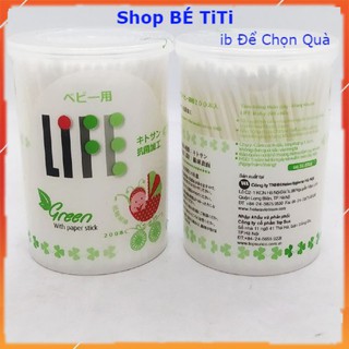 Tăm bông trẻ em Life 200 cây kháng khuẩn Shop Bé TiTi